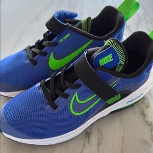 Nike Kids Blue and Green Athletic Shoes